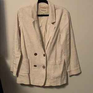 Anthropologie cartonnier pinstripe blazer